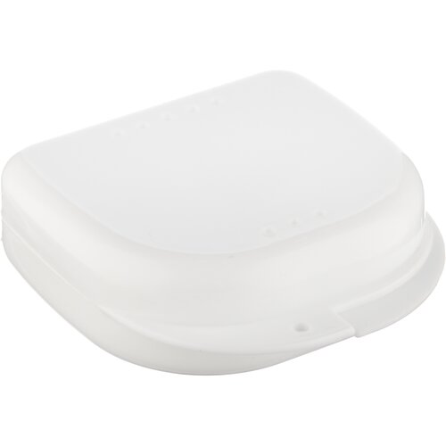 StaiNo Denture Box Slim – Бокс пластиковый ортодонтический, 82*85*29 мм, белый футляр miradent dento box white для ортодонтических конструкций белый