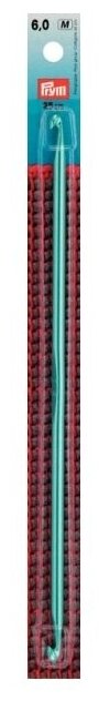 Для вязания PRYM Крючок тунисский двухсторонний 195288 алюминий d 6 мм 25 см в блистере .
