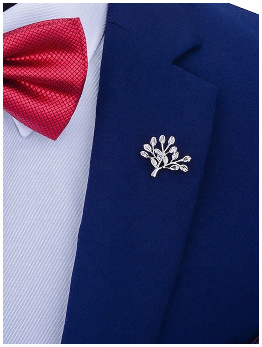 Брошь GENTLETEAM, 1 шт., серебристый — фото 1