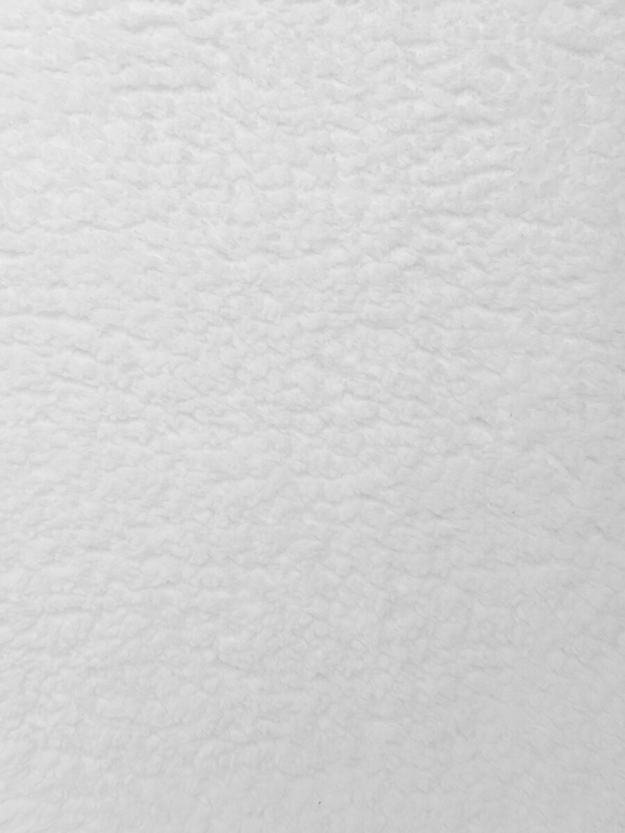 Плед TexRepublic Искусственный мех 150х200 см, 1,5 спальный, покрывало на диван, мягкая Овчина в подарок, белый однотонный - фотография № 4