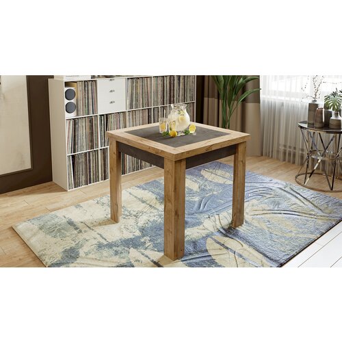 Хьюстон тип 3 Стол раздвижной Дуб ВотанМоод Темный 80х80х75 6988₽