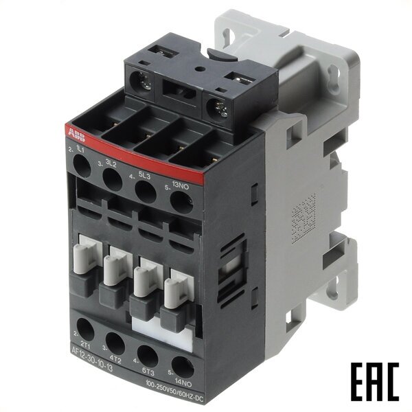 AF12-30-10-13 Контактор 3-х полюсный 12A с катушкой управления 100-250B AC/DC ABB, 1SBL157001R1310