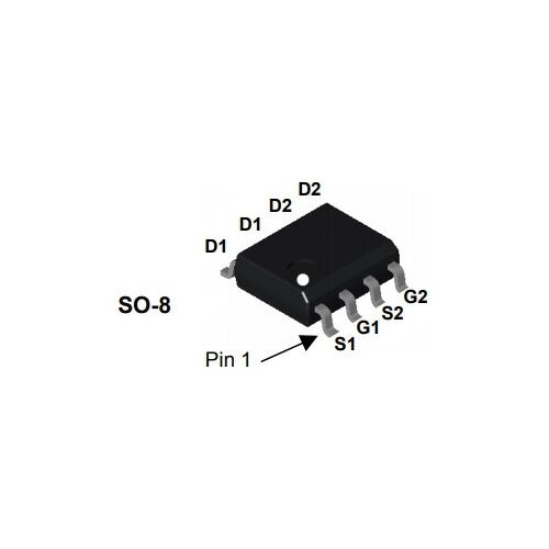 Микросхема FDS9945 N-Channel MOSFET 60V 3.5A SO-8