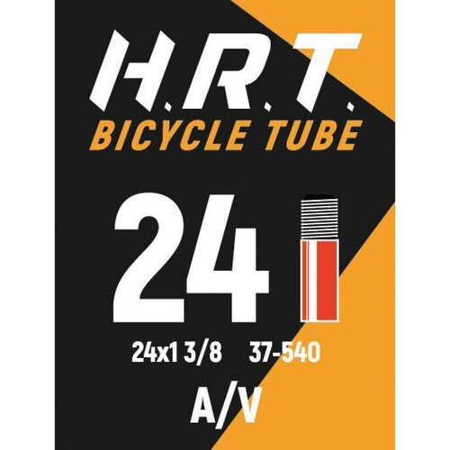 Камера велосипедная H.R.T. 24x1 3/8, автониппель 35мм камера велосипедная h r t 24x1 3 8 автониппель 35мм