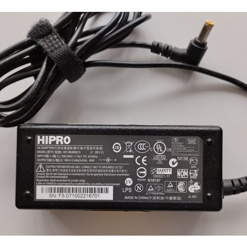 Блок питания для ноутбуков Acer HiPro HP-OK065B13 (19V 3.43A, 65W, 5.5x1.7мм)