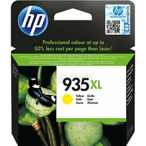 HP Картридж HP C2P26AE № 935XL для Officejet Pro 6830 желтый картридж cactus cs c2p26ae 935xl 825 стр желтый