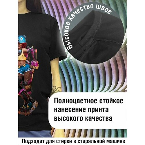 фото Футболка будь на стиле, хлопок, размер xs, черный