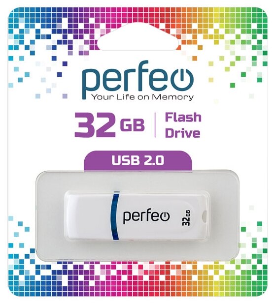 USB флешка Perfeo USB 32GB C09 White