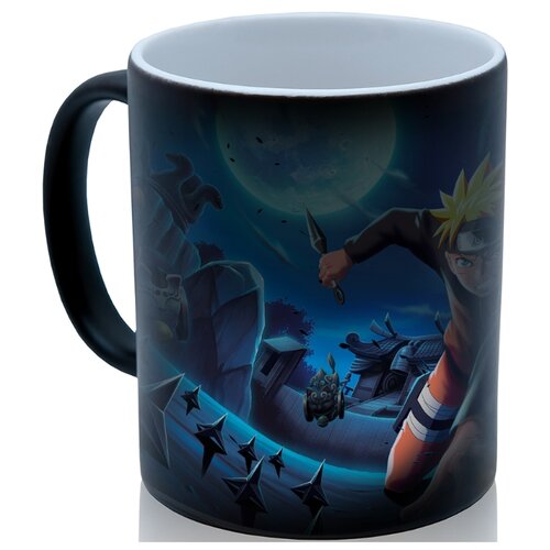 фото Кружка хамелеон аниме наруто приземлился, луна, необычный сувенир drabs
