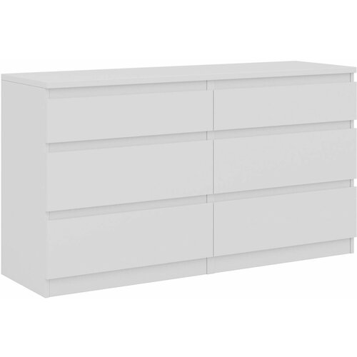 Кастор (KULLEN) комод шведский стандарт 6 ящиков белый