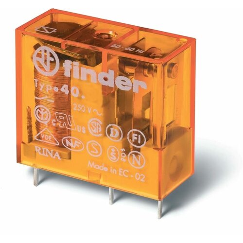 Миниатюрное реле Finder 1 перекидной контакт 16А, 230В AC, 406182300000