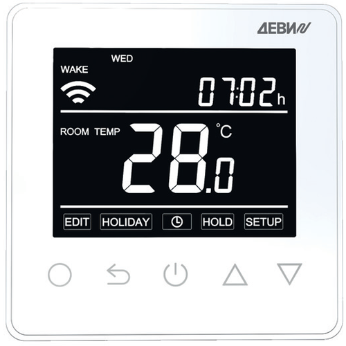 Терморегулятор деви Prime c Wi-Fi, с комбинацией датчиков, белый, 16А
