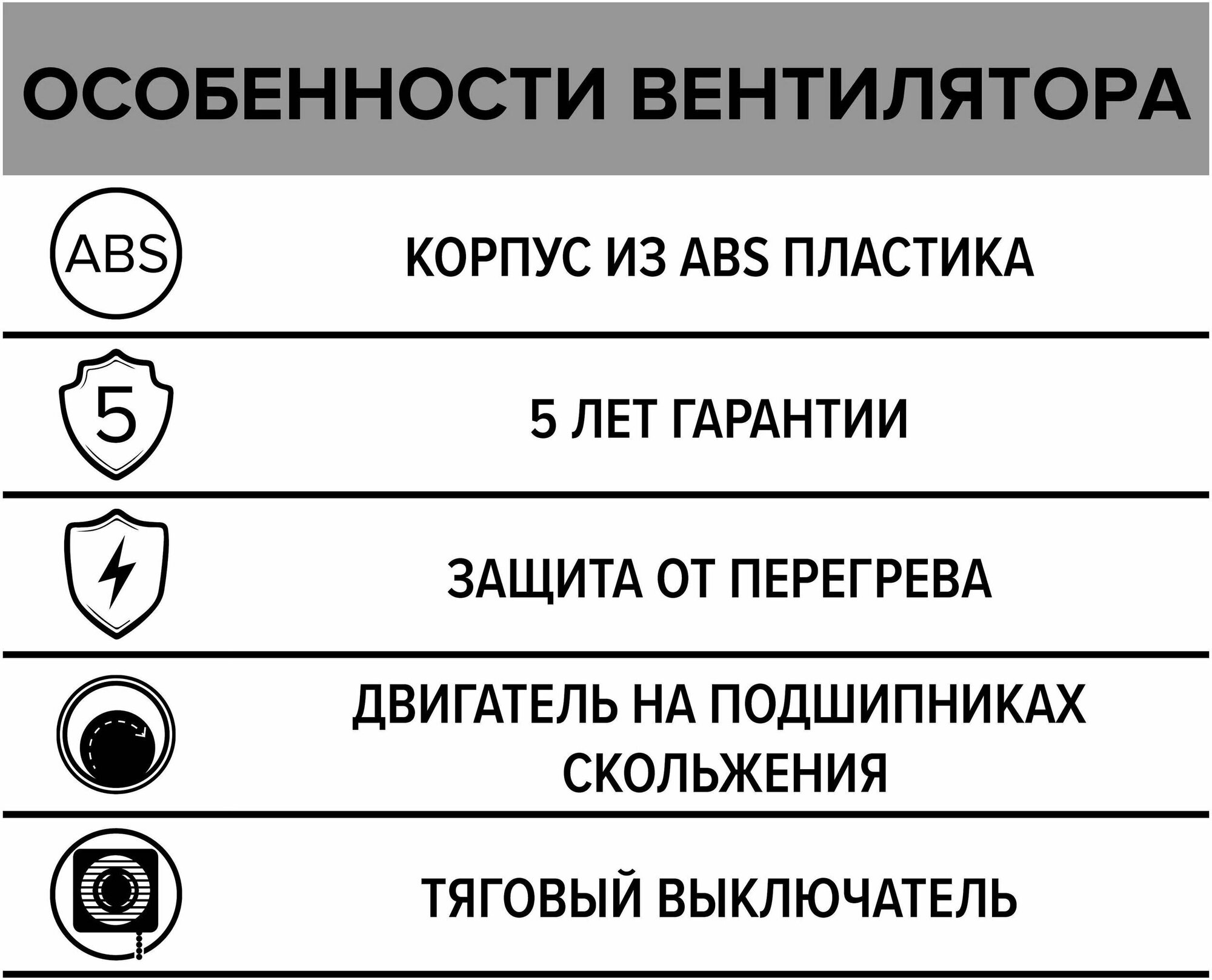 Вентилятор осевой вытяжной QUADRO 4-02 с тяговым выключателем D100 - фотография № 2