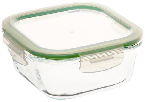 Appetite контейнер квадратный стеклянный, 15x15 см, зеленый