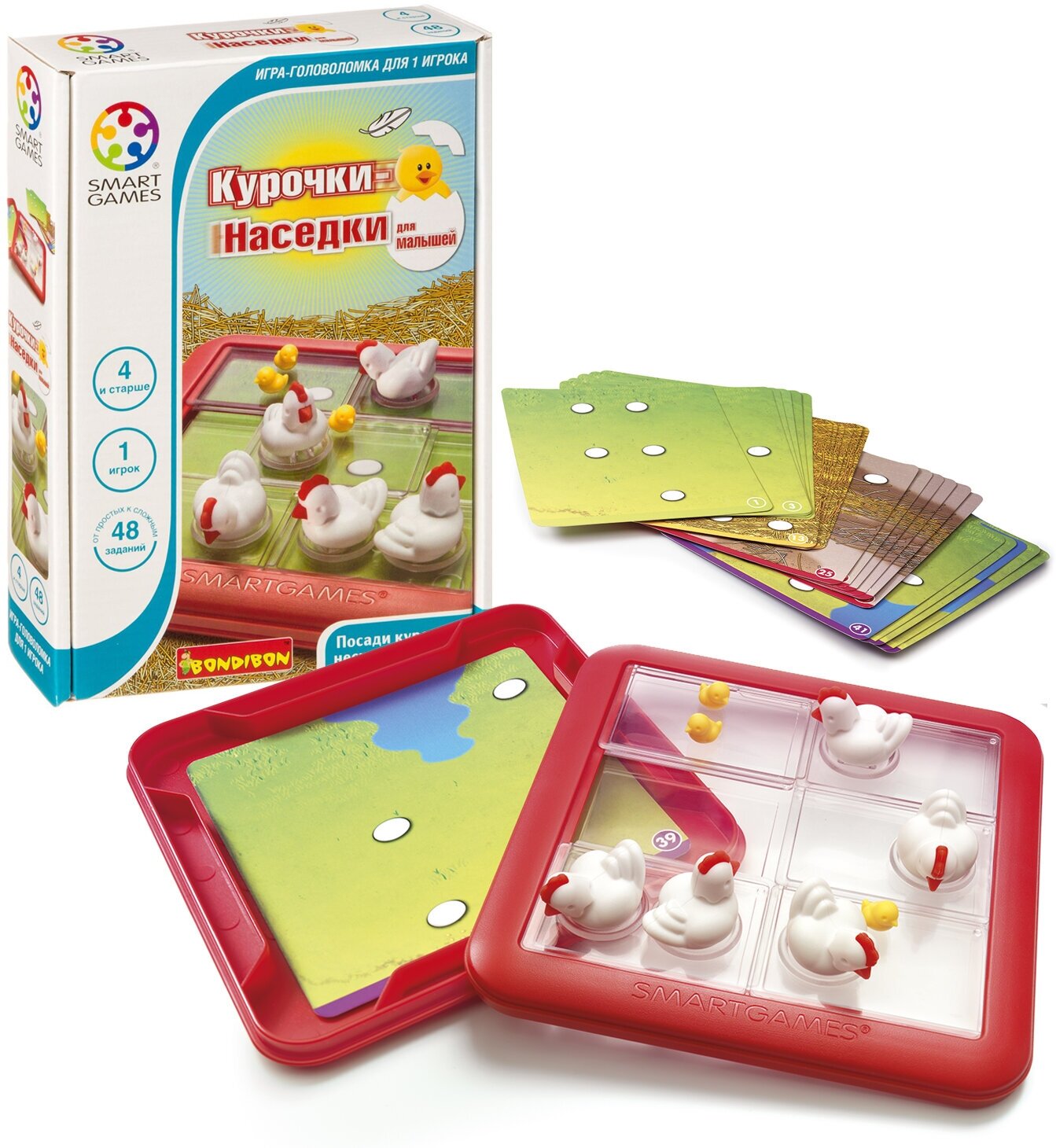 Настольная логическая игра Smart Games Bondibon "Курочки-Наседки для малышей"