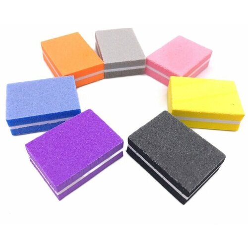 JN Микробаф с пластиковой прослойкой в наборе 10 шт цвета разные 100180 розовый 293₽