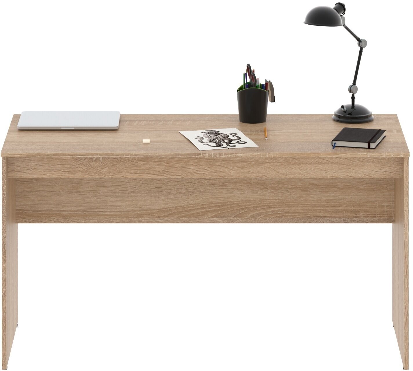 Письменный стол, компьютерный стол SKYLAND SIMPLE S-1400, дуб сонома светлый, 140х60х76 см