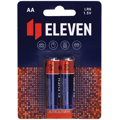 Батарейка Eleven AA (LR6) алкалиновая, BC2 - 20 шт.