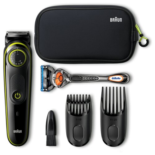 Триммер Braun BT 3941 черныйзеленый 7000₽