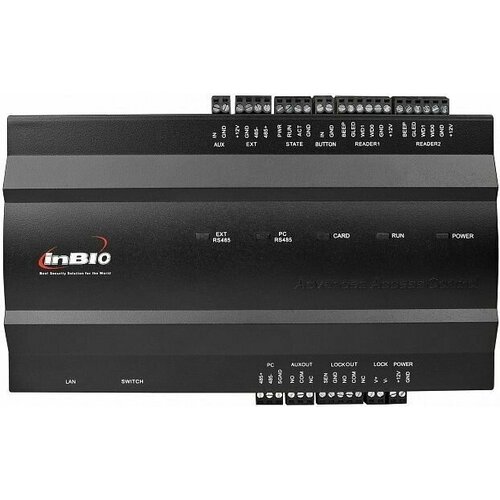 zkteco inbio160 pro биометрический сетевой контроллер на 1 точку доступа ZKTeco InBio160 биометрический сетевой контроллер СКУД на 1 дверь / IP контроллер доступа