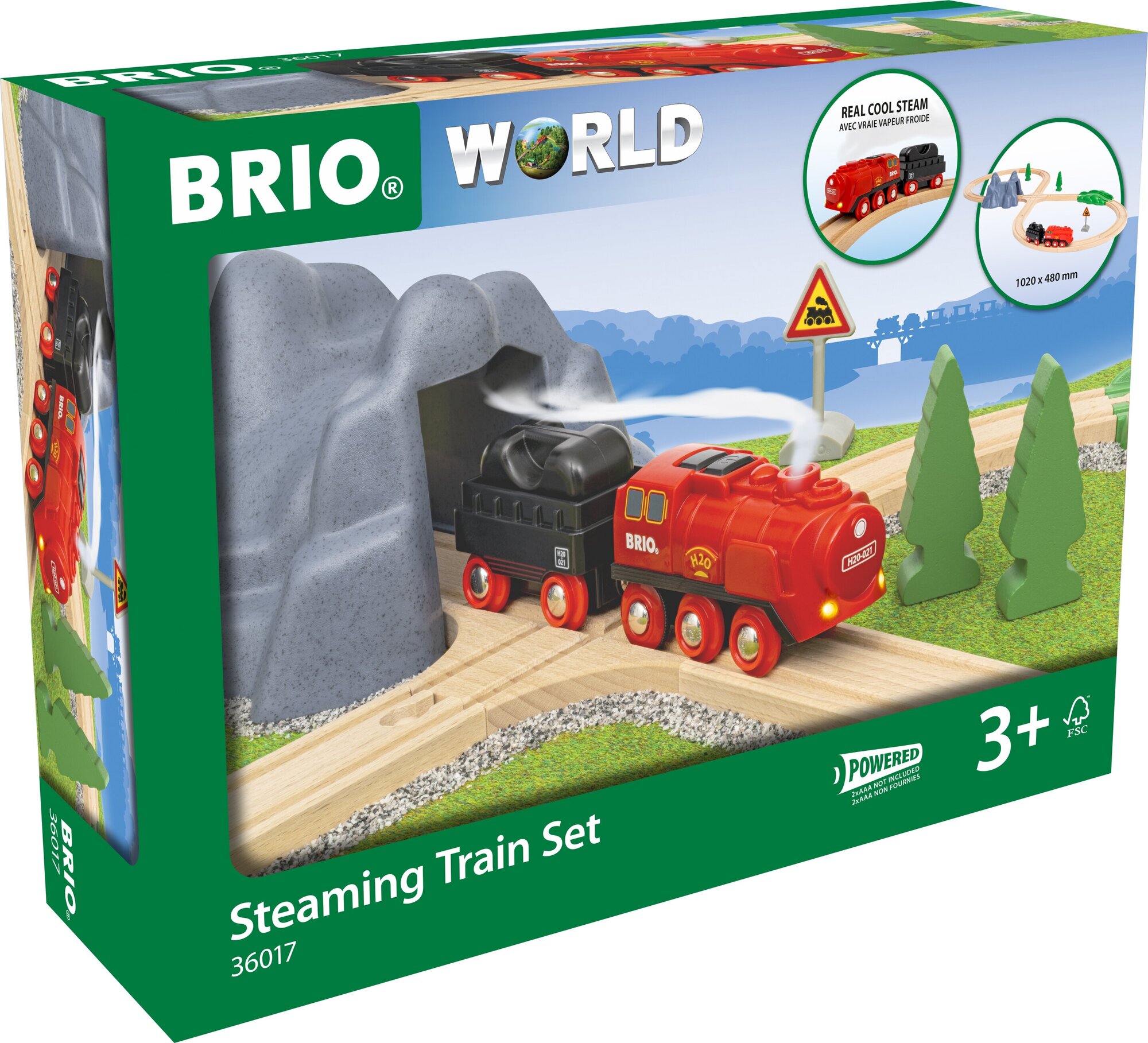 BRIO 36017 Игровой набор Железная дорога с паровозом