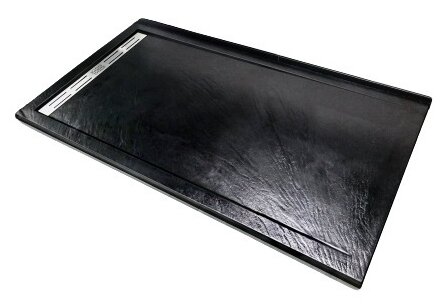Поддон из литьевого мрамора WeltWasser TRS 12080 STONE-BL Чёрный 120х80х3 см + сифон.