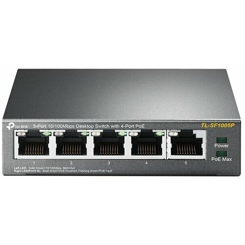 Коммутатор TP-LINK TL-SF1005P (черный)