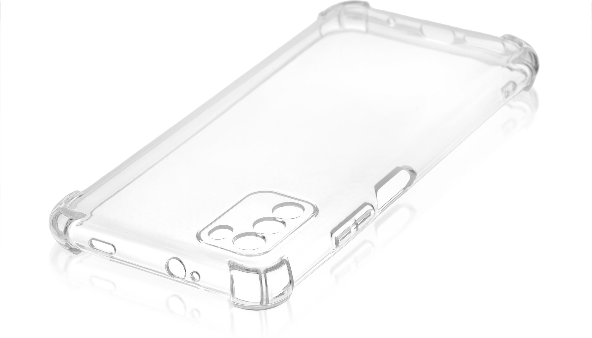 Противоударный силиконовый чехол ROSCO для Xiaomi Poco M3 и Xiaomi Redmi 9T (Сяоми Поко М3 Редми 9Т) Защита камеры усиленные углы прозрачный