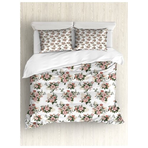 фото Комплект постельного белья "город цветов", 1,5-спальный (пододеяльник+2 наволочки) ambesonne