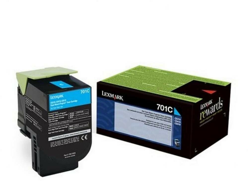Картридж Lexmark 70C8HCE / 70C8HC0 / / 70C0H20, голубой