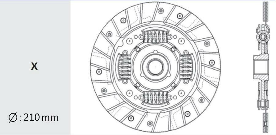 VALEO PHC VW-30 Диск сцепления