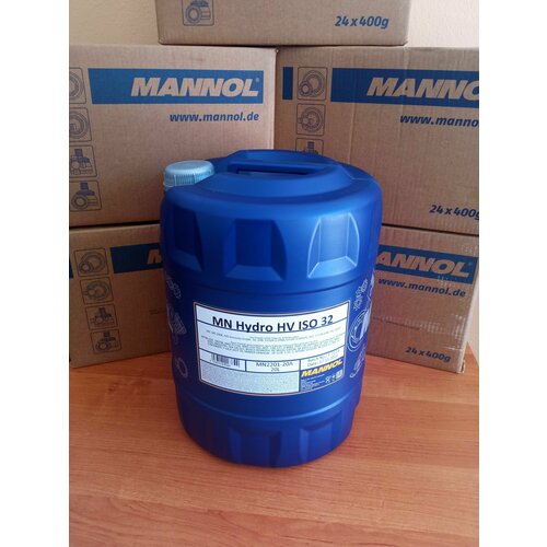 Гидравлическое всесезонное масло 2201 MANNOL HYDRO HV ISO 32 минеральное для спецтехники и промышленного оборудования