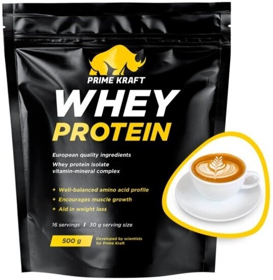 Протеин Prime Kraft WHEY (капучино), 500 гр.