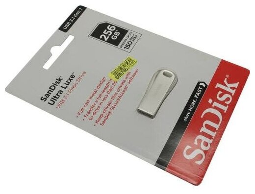 Флешка Sandisk Ultra Luxe SDCZ74-256G-G46 256 Гб Light Silver