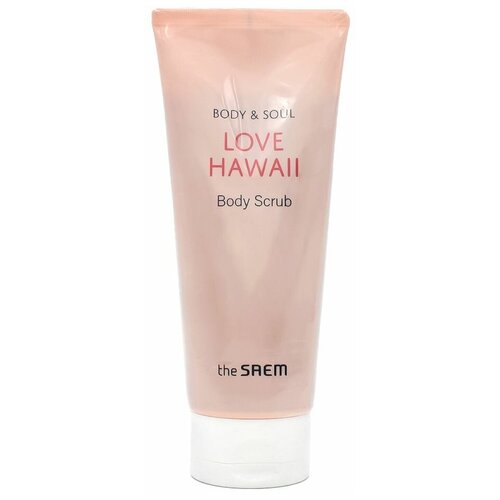 Скраб для тела с экстрактом цветов гибискуса The Saem BodySoul Love Hawaii Body Scrub 200 мл Корейская косметика