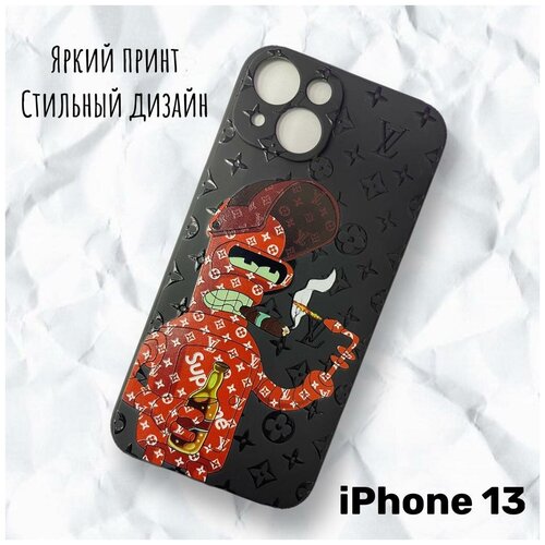 Чехол силиконовый Iphone 13 Герои мультфильмов