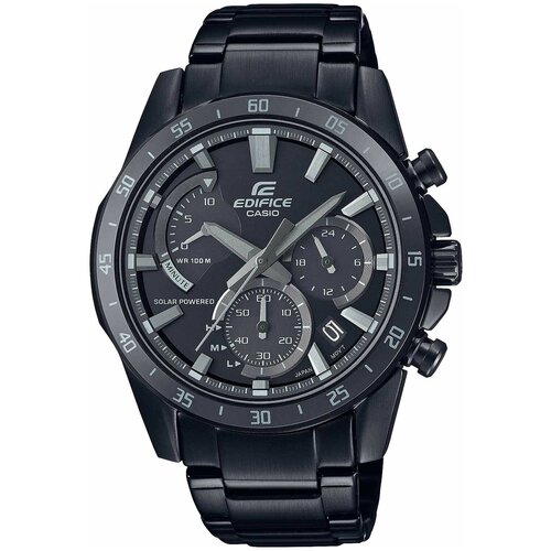 Японские часы наручные мужские Casio Edifice EQS-930 Спортивный хронограф с солнечной батареей и циферблатом из углеродного волокна