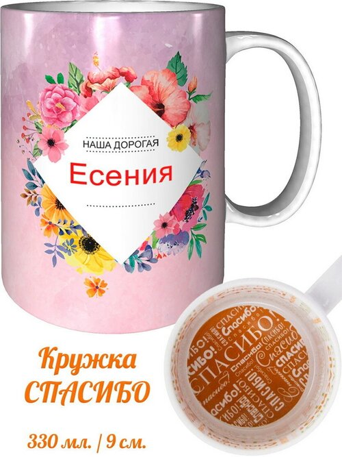 Кружка Есения самая лучшая - спасибо внутри