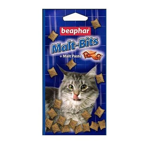 Лакомство для кошек BEAPHAR Подушечки с мальт-пастой Malt-Bits 35г