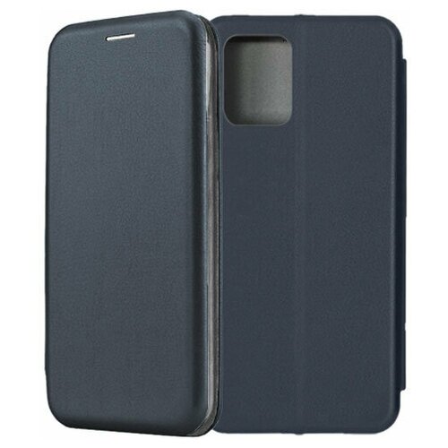 Чехол-книжка Fashion Case для Samsung Galaxy S10 Lite G770 темно-синий чехол книжка черный для samsung galaxy s10e galaxy s10 lite с окошком магнитной застежкой и подставкой