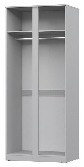 Шкаф НК Мебель Шкаф Stern 2-х дверный белый Двухдверный 83х58.3х200.3 см - фотография № 2
