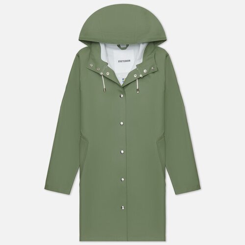 Плащ Stutterheim, демисезонный, водонепроницаемый, герметичные швы, размер S, зеленый