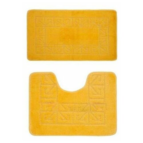 Комплект ковриков для в/к BANYOLIN CLASSIC из 2 шт 60х100/50х60см (желтый)