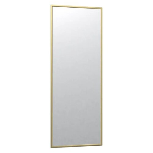 фото Зеркало настенное в раме сельетта-6, матовое золото (1100х400х9) мебелик