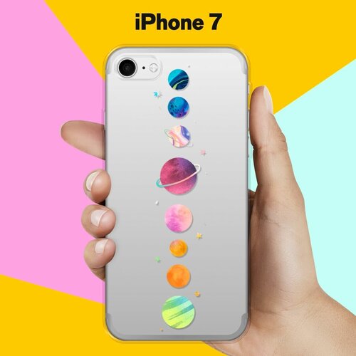 Силиконовый чехол Планеты на Apple iPhone 7 силиконовый чехол планеты шарики на apple iphone 8