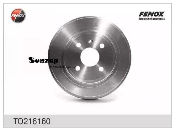 FENOX TO216160 TO216160_барабан тормозной!\ Opel Astra/Vectra 1.4-1.7D 98>