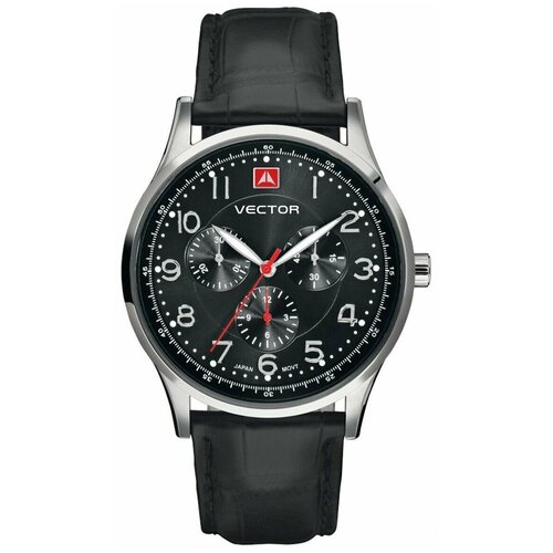 фото Наручные часы vector (вектор) vh8-018512 черный, механизм - япония