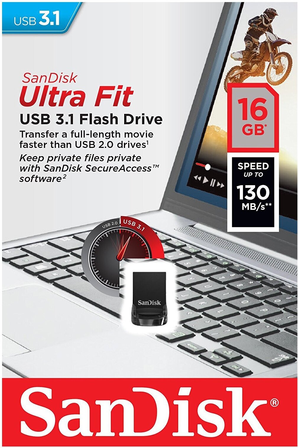 Флешка SanDisk Ultra Fit USB 31 CZ430