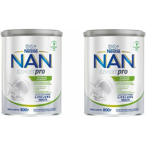 Молочная смесь Nestle NAN ExpertPro тройной комфорт 800 г 2 шт