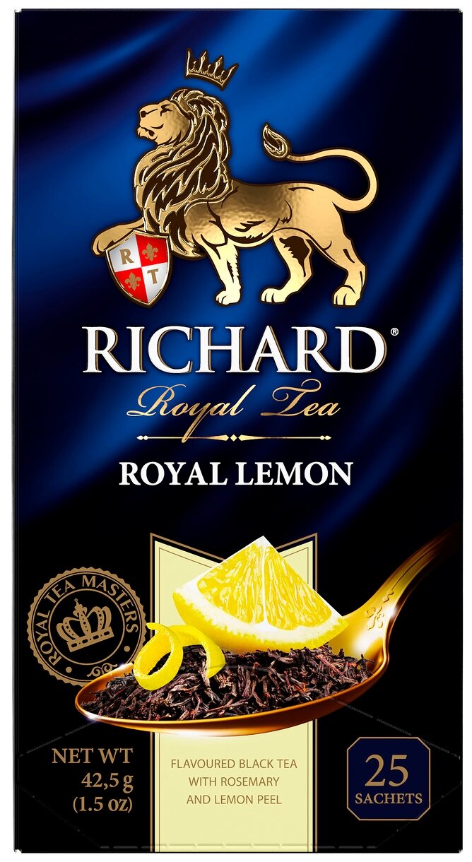 Чай черный Richard Royal Lemon в пакетиках